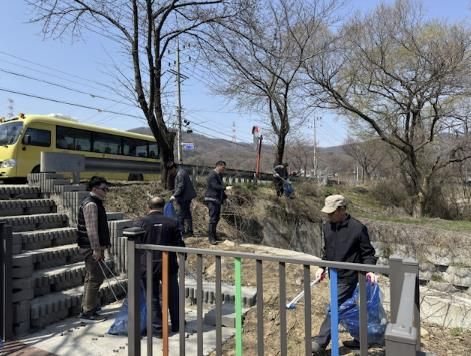 안성시 삼죽면 기관사회단체장협의회, 환경정화활동 실시