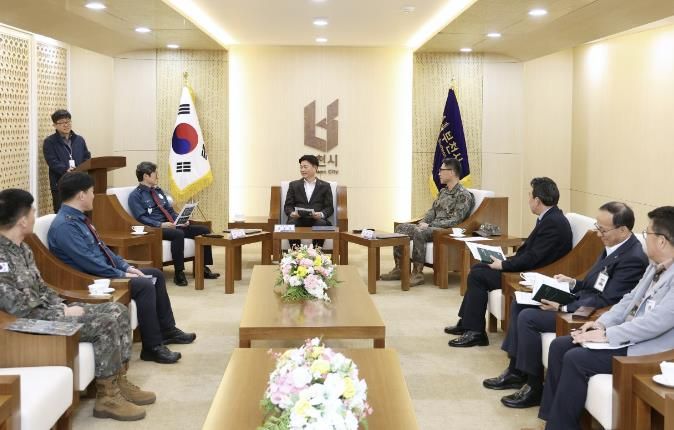 국가중요시설 ‘중동공동구’ 경계협정서 체결 모습