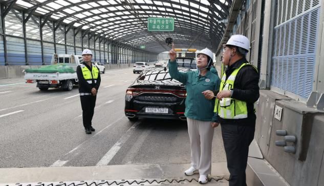 제2경인고속도로 방음터널 관련 현장 확인