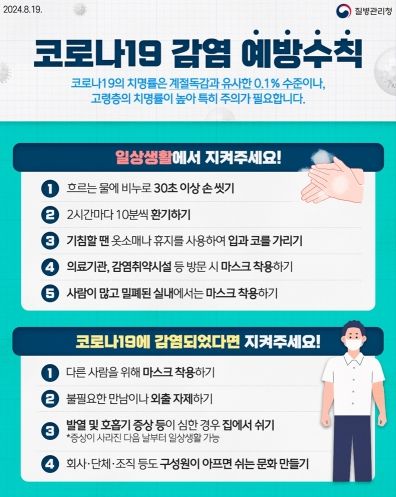 의정부시 보건소, 추석 연휴 앞두고 코로나19 등 감염병 예방수칙 준수 당부