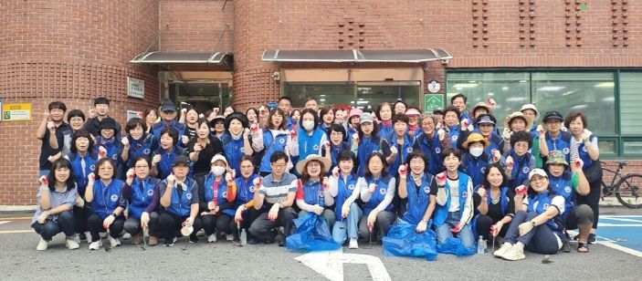 신곡2동, 통장협의회와 추석맞이 일제 대청소 실시