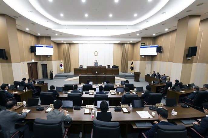 제261회 임시회 제2차 본회의 전경