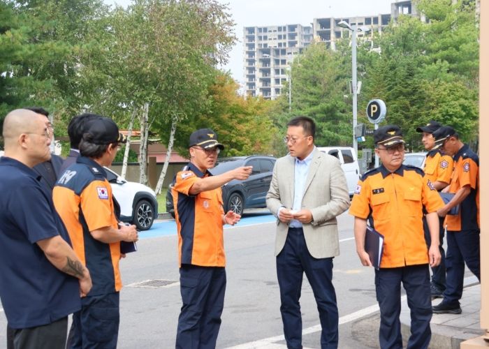 추석 앞두고 대형 판매시설 화재안전 강화...파주소방서 현장방문 실시