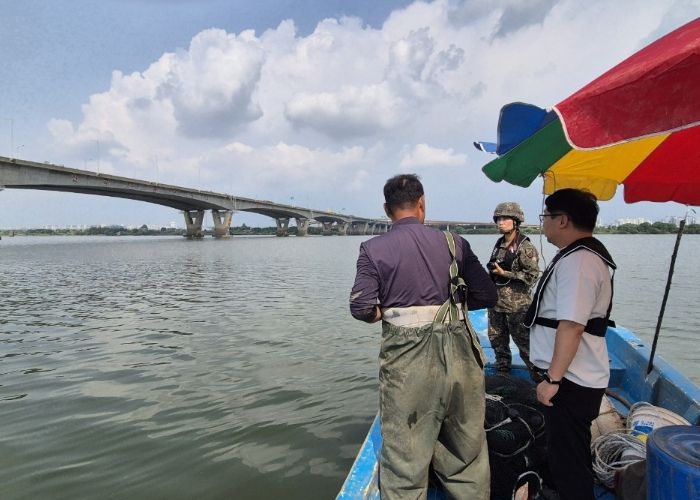김포대교 인근 한강 수상레저금지구역 현장확인