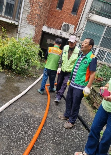 지산동 자율방재단, 지하실 침수 현장 긴급 대응