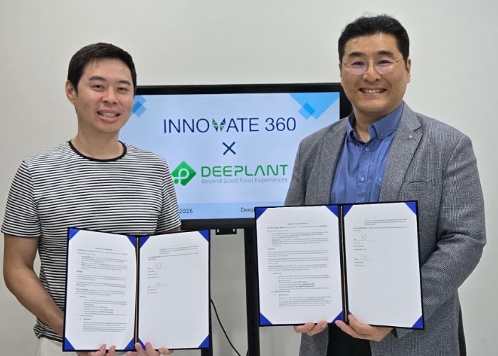 투자유치 (존 청 이노베이트360 CEO(왼쪽) / 김철범 딥플랜트 대표(오른쪽))