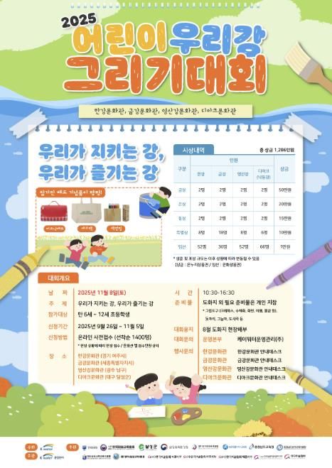 어린이 우리강 대회 포스터