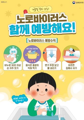 평택시, 겨울철 노로바이러스 유행 주의! ‘올바른 손 씻기와 철저한 소독’ 당부