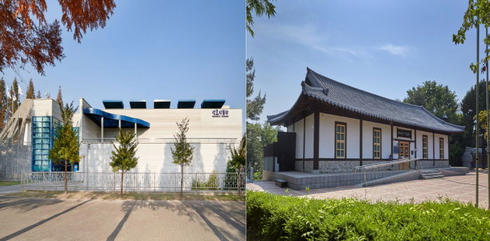 성호박물관(왼쪽 사진)과 최용신기념관(오른쪽 사진) 전경.