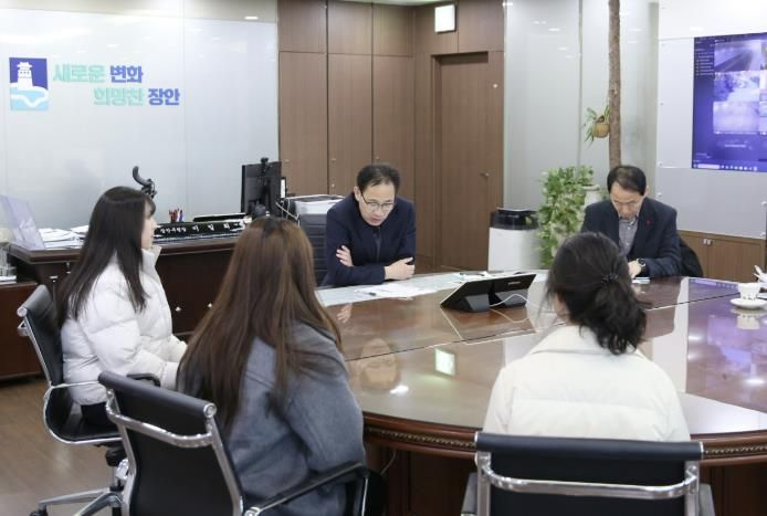 수원시 장안구, 신규 임용 후보자 대상 차담 개최