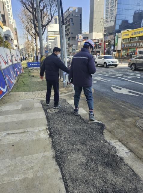 구리시, 대형 공사장 도로점용 허가 실태 현장점검 실시