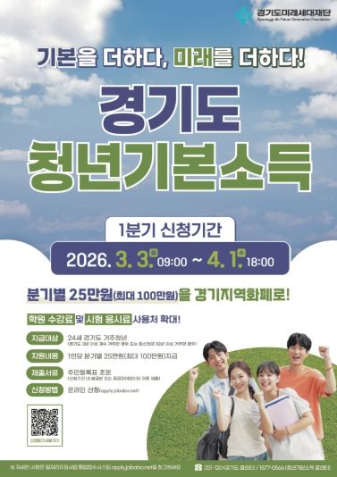 가평군, “경기도 청년기본소득 신청하세요”