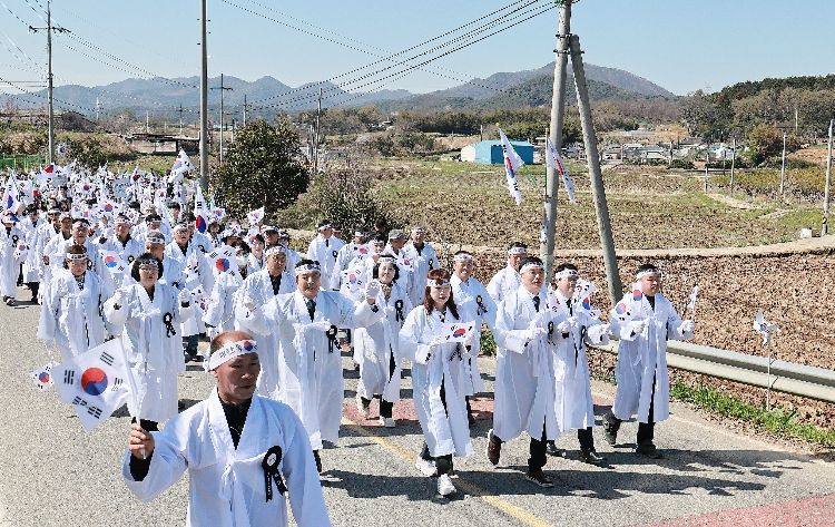함평군 4·8만세운동 추모식 및 재현행사 모습